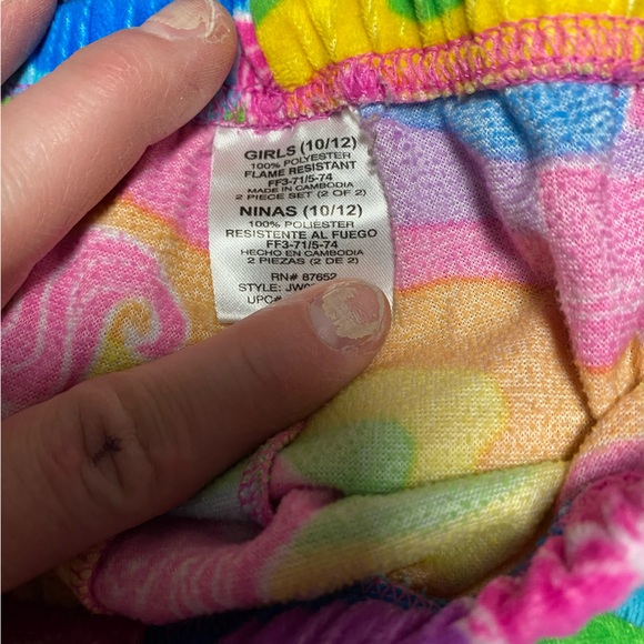 Girls pajamas size 10/12 and small. Five pairs in bundle. - Picture 7 of 10